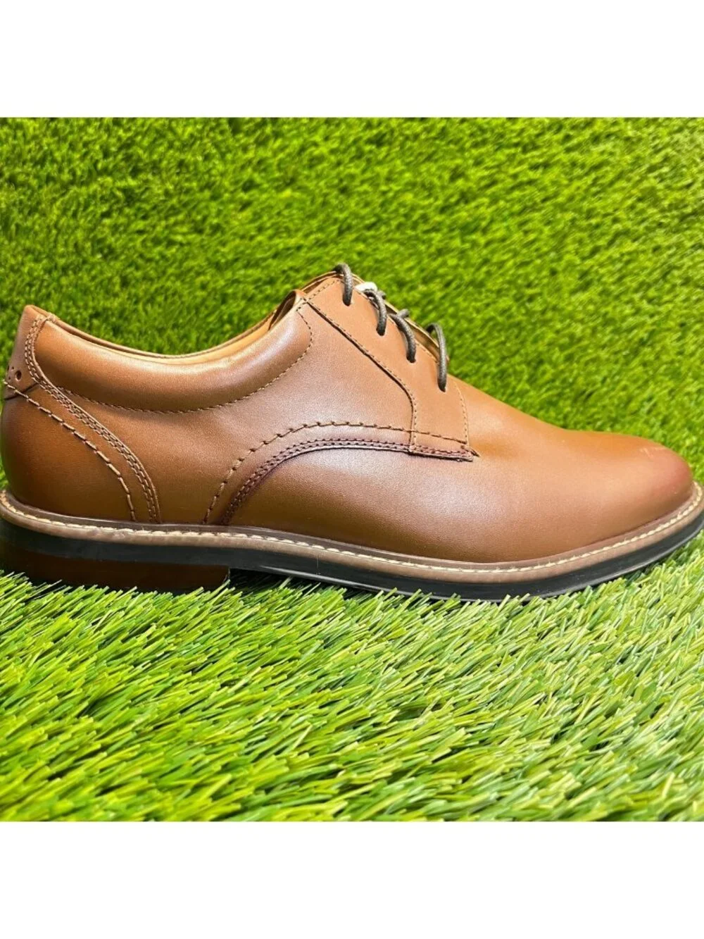 Nunn Bush Calderone Mens Size 8.5 Brown Casual Classic Plain Toe Oxford Shoes
